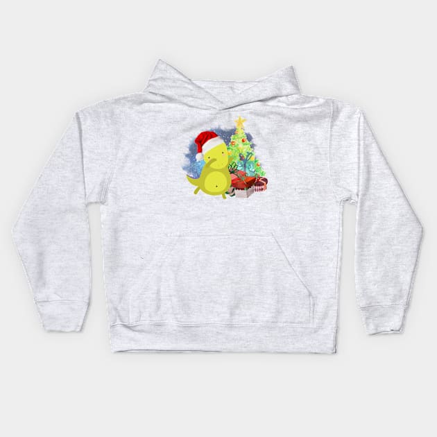 T-Rex: a Dinosaur Christmas Kids Hoodie by tribbledesign